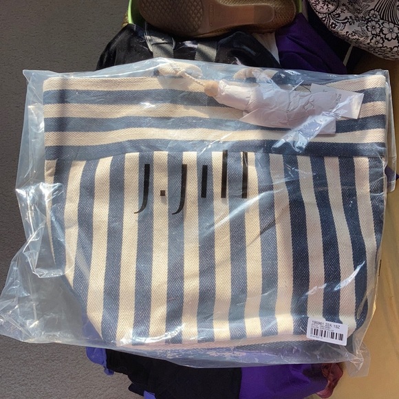 J. Jill Handbags - 💙Never Opened J. Jill Stripe Tote